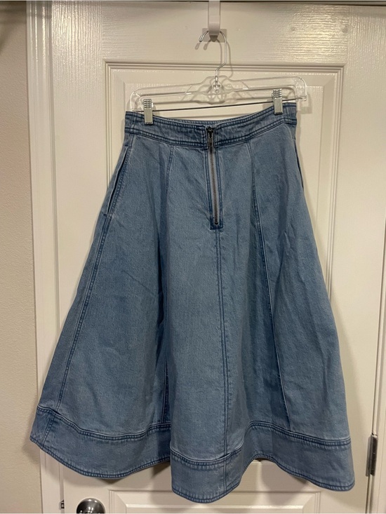 Pilcro Dresses & Skirts - Pilcro by Anthropologie Denim A-Line Midi Skirt - Light Blue
